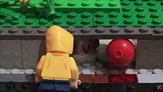 Pennywise meets Georgie Lego brick stop-motion parody