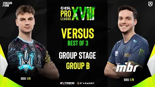 Monte vs MIBR [BO3] | GROUP B DAY 3 | ESL Pro League S18 [ENG/FIL]