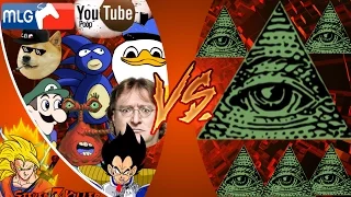 MLG and YOUTUBE POOP vs ILLUMINATI! FINAL FACE-OFF! Cartoon Fight Club Episode 33 REACTION!!!