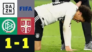 Horror-Foul an Leroy Sane überschattet DFB-Remis: Deutschland - Serbien 1:1 | Testspiele | DAZN