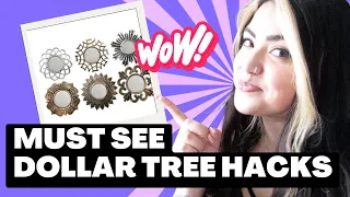 MUST SEE DOLLAR TREE DIY HACKS USING MIRRORS & FRAMES THAT ACTUALLY LOOK HIGH END /THAT YOU CAN USE!