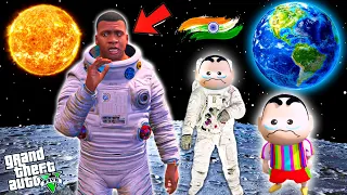 Franklin & Shinchan First Experience On Moon And Space With Avengers in GTA 5 !