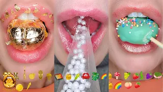 30 Minutes Sleep Relax Study ASMR Satisfying Eating Emoji Food Mashup Mukbang