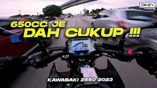 MOTOR NI JE DAH CUKUP PADU GAIS ! | Kawasaki Z650 2023 Onboard Review Modenas Malaysia [4K]