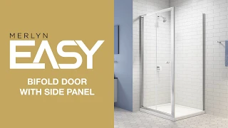 Fitting Video MERLYN EASY Bifold Shower Door with Side Panel