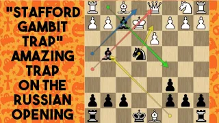 STAFFORD GAMBIT: A TRAP ON THE RUSSIAN OPENING | Chess Best Traps | SKYEchess