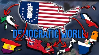 Fascist USA vs Democratic World in Hearts of Iron 4