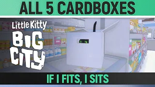 Little Kitty, Big City - All 5 Cardbox Locations - If I Fits, I Sits - Achievement Guide