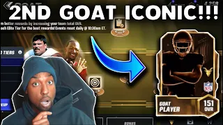 FIRE PULL! CLAIMING MY 2ND GOAT ICONIC FOR FREE + UPGRADING MY ENTIRE O-LINE! MADDEN MOBILE 24