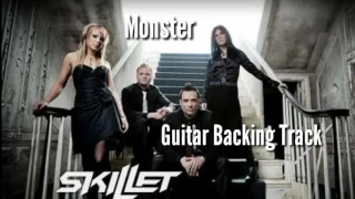 Monster - Skillet - Guitar Backing Track with Vocal