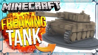 How to Make a TANK in Minecraft! (Only One Command) (Minecraft Redstone)