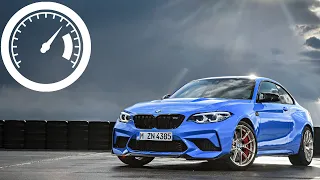 BMW M2 CS 450 HP acceleration preview, sound 0-100 km/h, 0-60 mph, 0-200 km/h :: 1001cars