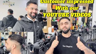 Haircut with design | I did two hours drive to get best ever haircut | best haircut experience#viral