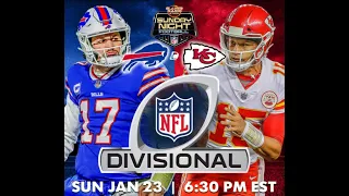 1.23 NFL AFC Divisional Playoff: Bills v Chiefs -  Live Game Audio, Play by Play and Reactions