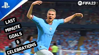 FIFA 23 STUNNING & DRAMATIC LAST MINUTE GOALS AND CELELBRATION 4K 60FPS