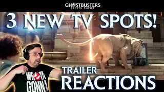 GHOSTBUSTERS: FROZEN EMPIRE TRAILER REACTION! 3 NEW TV SPOTS – NEW FOOTAGE!!