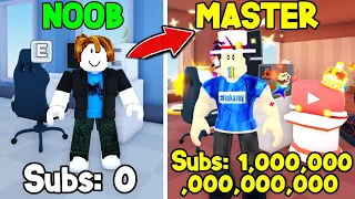 Noob To Master In Roblox Youtube Life *Insane*