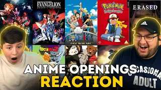 TOP ANIME OPENINGS | (1975-2024) - REACTION