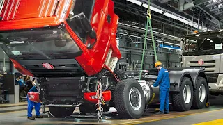 How Czech Republic Builds its Bulletproof Trucks Inside Massive Factory - Production Line
