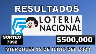RESULTADO LOTERÍA NACIONAL SORTEO #7092 DEL MIÉRCOLES 12 DE JUNIO DEL 2024 /LOTERÍA DE ECUADOR/