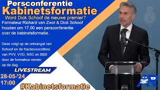 Terugkijken: Persconferentie Dick Schoof, de nieuwe premier van Nederland? - Kabinetsformatie