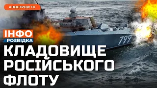 ВТРАЧЕНИЙ флот росіян: які кораблі на дні моря. НОВІТНІ морські дрони ЗСУ // Інфорозвідка