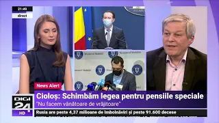 Ce spune Dacian Cioloș despre pensionarii speciali din Guvern: Nu e ipocrizie. Modificăm legea