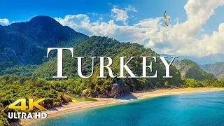 FLYING OVER TURKEY (4K UHD) Beautiful Nature Scenery with Relaxing Music | 4K VIDEO ULTRA HD