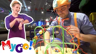 Blippi Loves Science, Do You? | Blippi's Educational Videos | American Sign Language (in ASL)