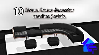 10 Dream home decorator couches / sofa's ideas | Tutorial | The sims 4 | No cc