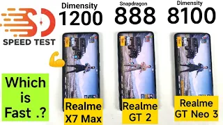 Realme GT 2 vs GT Neo 3 vs Realme X7 Max Speedtest Comparison Shocking Results OMG 😱😳🔥🔥