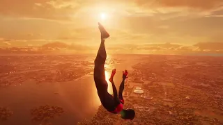 a cinematic leap of faith 🔥#spiderman #marvelsspiderman2 #milesmorales #leapoffaith #gameplay