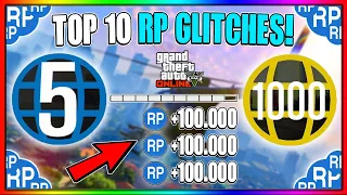 *SOLO* TOP 10 RP GLITCHES TO LEVEL UP FAST IN GTA 5 ONLINE! (BEST RP METHODS)