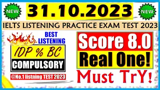 IELTS LISTENING PRACTICE TEST 2023 WITH ANSWERS | 31.10.2023