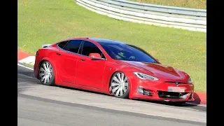 'Plaid' Tesla Model S chassis prototype allegedly breaks Porsche Taycan's Nürburgring lap record