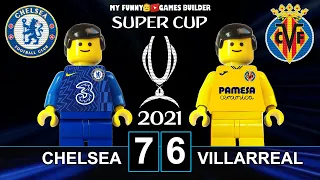 UEFA Super Cup 2021 • Chelsea vs Villarreal 7-6 🏆 Penalty Shootout & Goals Highlights Lego Football