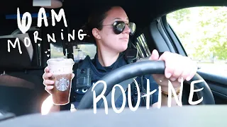 6AM MORNING ROUTINE AS A FEMALE POLICE OFFICER| day shift routine before patrol| Stefanie Rose