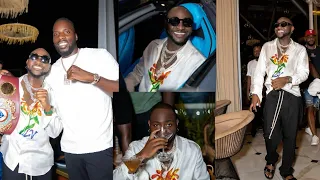 Davido Storm Lagos With His Secr£ct Billionaire Godfather As The Rain Money In Club