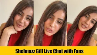 Shehnaaz Gill Instagram live Chat with Fans | Talking About Sidharth Shukla | Full HD Video