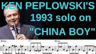 Transcription: Ken Peplowski's Solo on China Boy