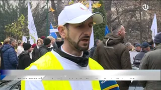 Protest budžetskih korisnika ispred Vlade Kantona Sarajevo