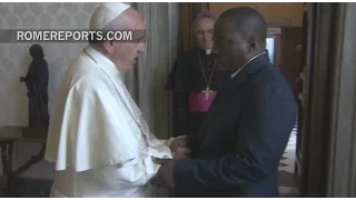 Pope meets with Joseph Kabila, president of the Democratic Republic of the Congo