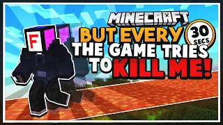 Minecraft but every 30 SECONDS it tries to KILL ME! (Datapack)