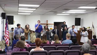 Kelsey singing CBU praise team "Light" Dec 2019