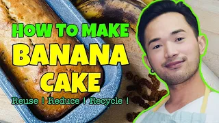 EASY BANANA CAKE RECIPE (15 MINUTES PREPARATION)