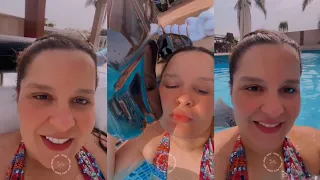 LIVE MAIARA NA PISCINA (PARTE 1 E 2) 04/08/22 #maiara #mafe #casalmafe #fernando