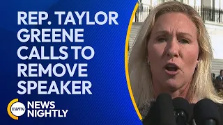 Congresswoman Marjorie Taylor Greene Calls for Vote to Remove Speaker | EWTN News Nightly