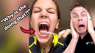 When You Don’t Know How To Use Braces.. Orthodontist Reacts!