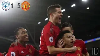 Cardiff City 1-5 Manchester United || Highlights and Goals