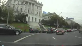 How to drive through traffic jam in Russia